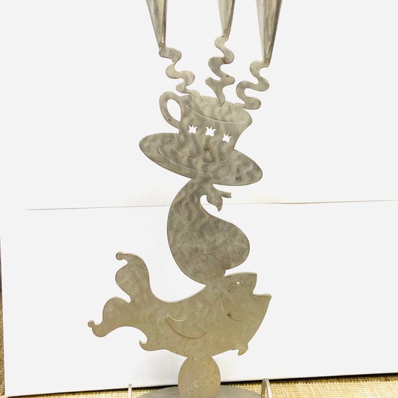 Amy's Ark Hess Stainless Steel Candlestick Fish - Picture 8 of 10